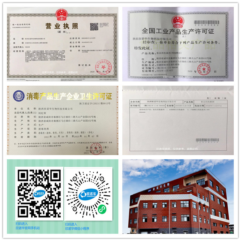 欣諾華資質